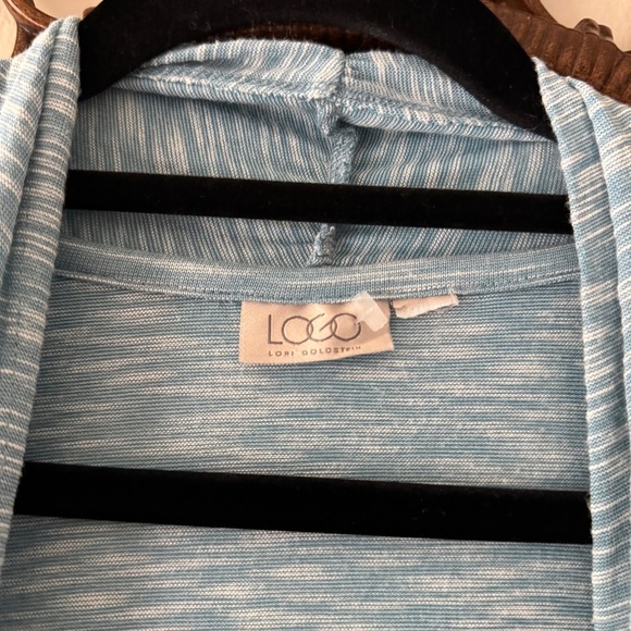 LOGO open front cardigan blue size 3X - Picture 7 of 7